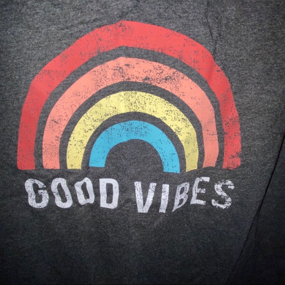 G Supply grey GOOD VIBES T-shirt size Large - Picture 2 of 5